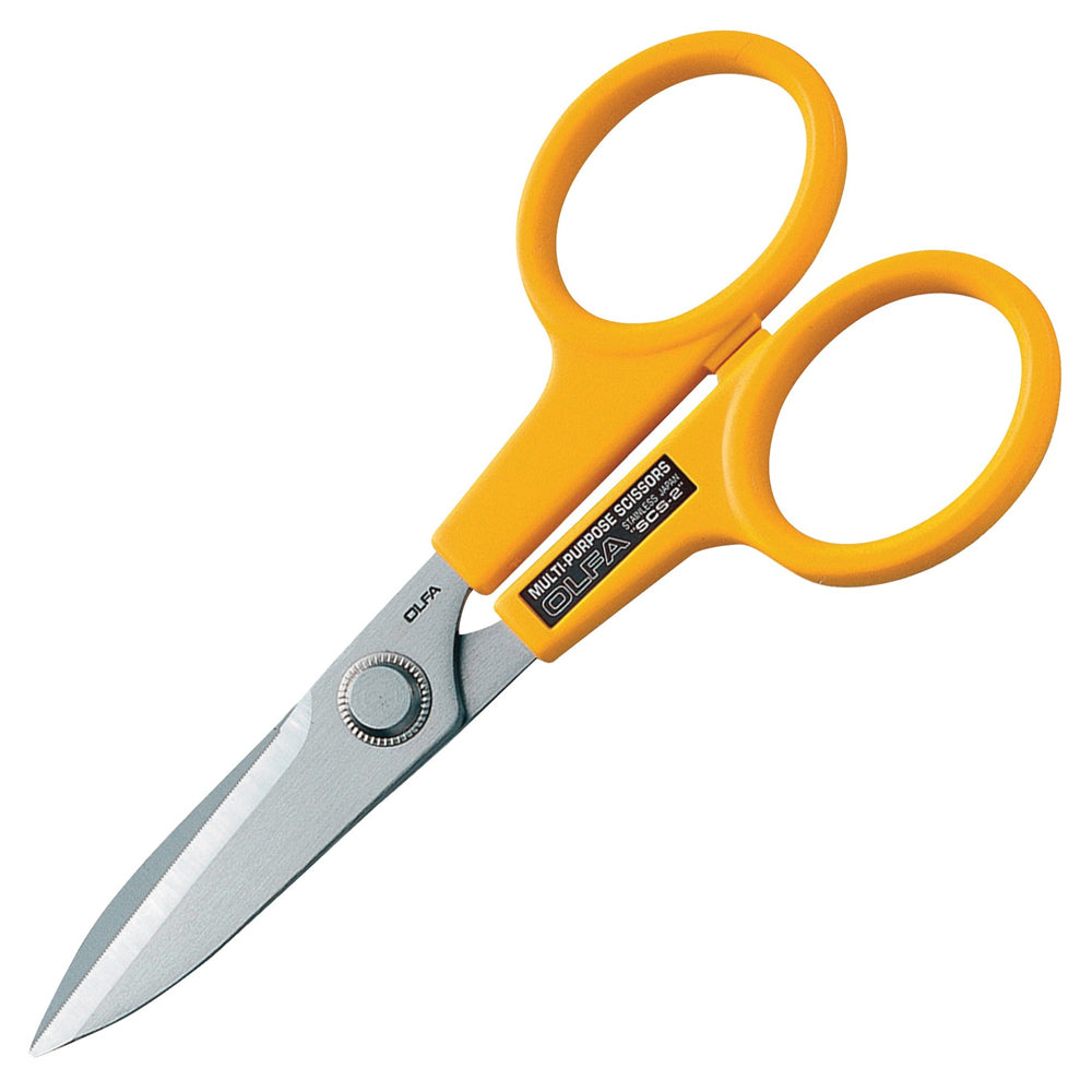 OLFA 7-Inch SCS-2 Serrated-Edge Stainless Steel Scissors