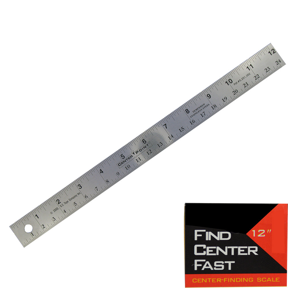 CenterPoint Straight Edge Rulers - 12 inch & 24 inch Sizes | SignWarehouse