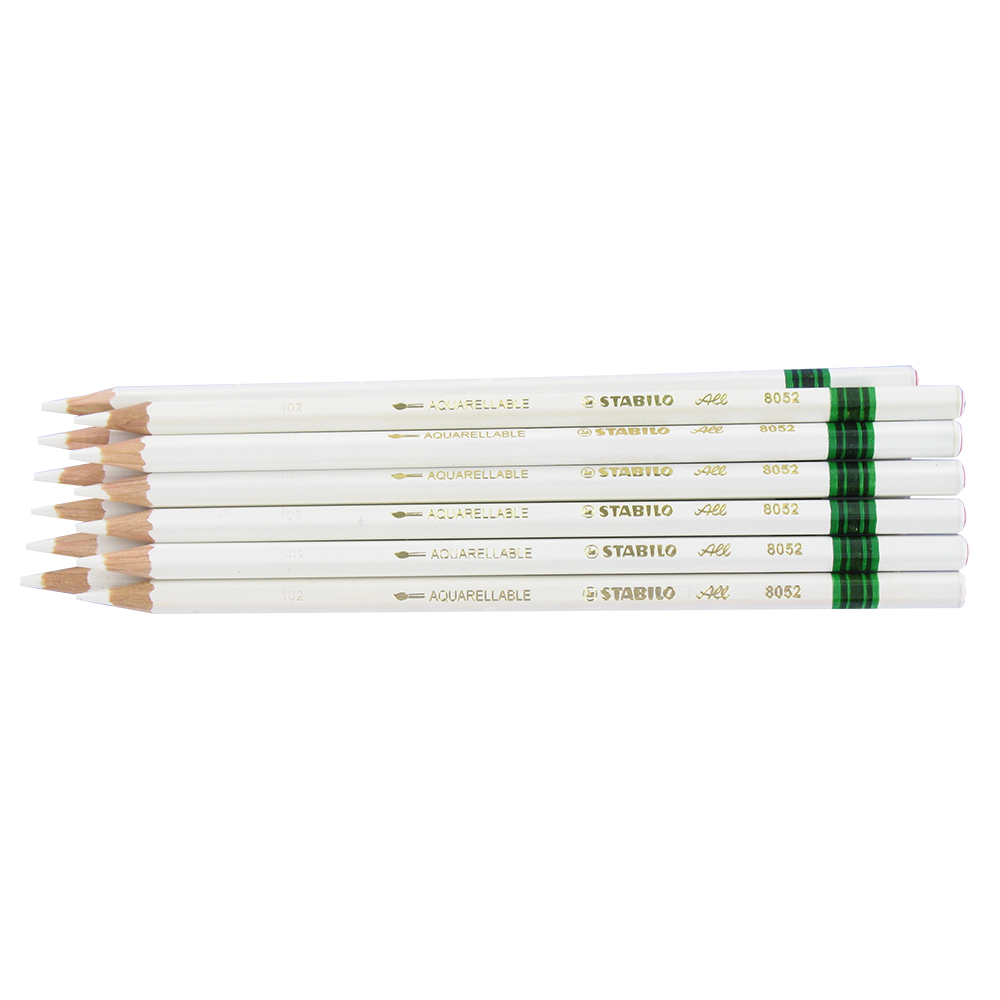 Stabilo All Pencils - White - Box of 12