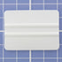 4 in Poly Blend Squeegee- White Side View with grid background