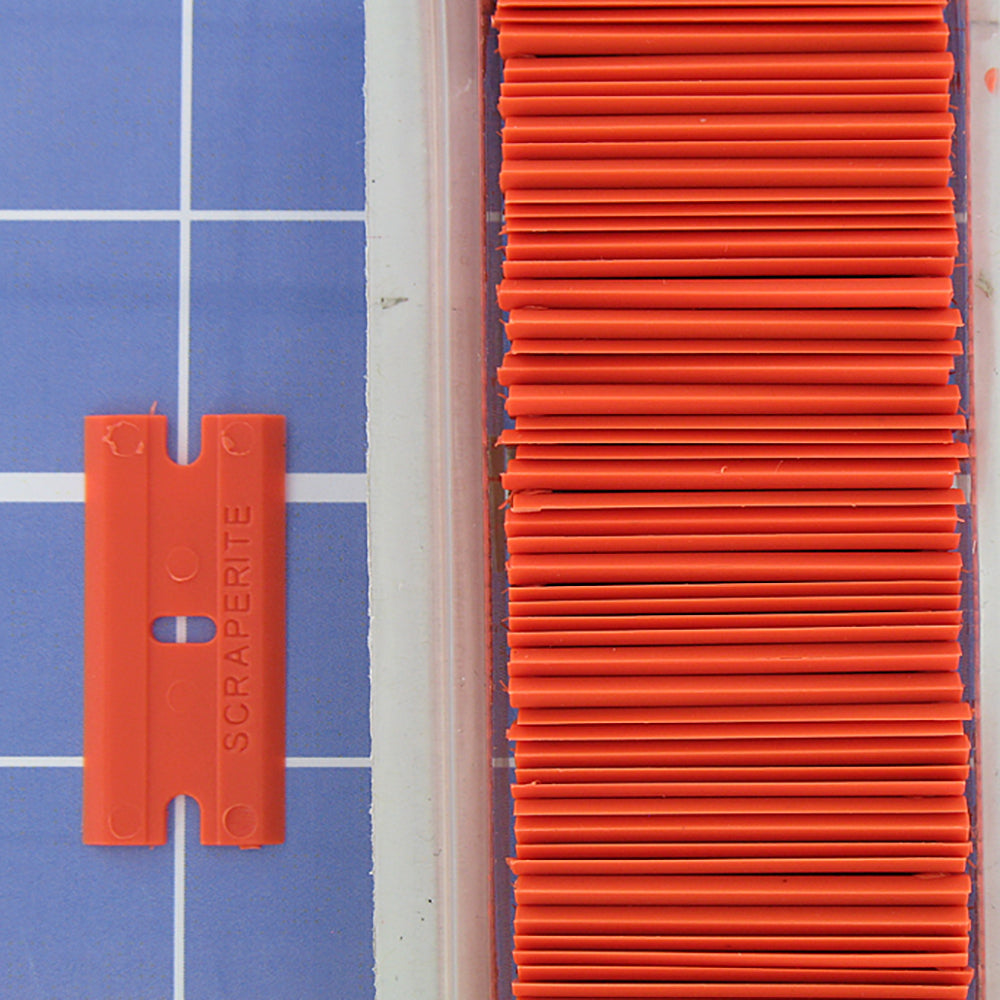 ScrapeRite Plastic Razor Blades - 100 blades