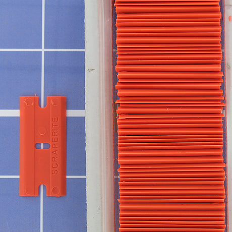 ScrapeRite Plastic Razor Blades - 100 blades