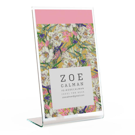 UNINET IColor 650 Plus Package - Acrylic Flowered Office Sign Sample