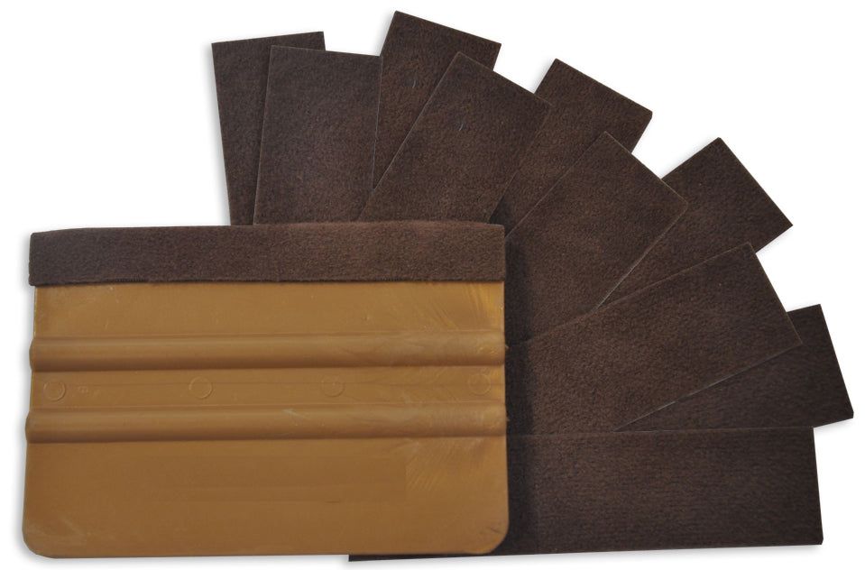 Felt Buffers for 4 inch Squeegees - 20 Value Pack