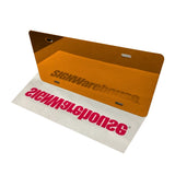 Mirrored Acrylic License Plate Blanks - 6 in x 12 in - 14 Colors