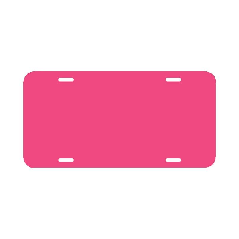 Blank Plastic License Plates - 6 in x 12 in