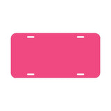 Blank Plastic License Plates - 6 in x 12 in