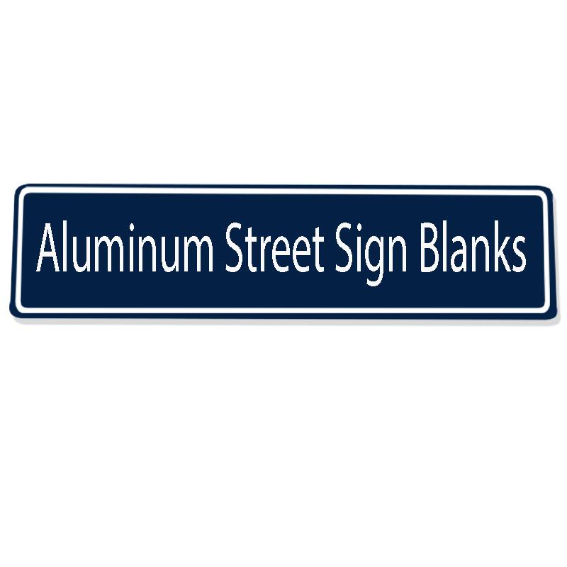 Blue Aluminum Street Sign Blank