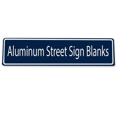 Blue Aluminum Street Sign Blank