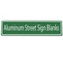 Green Aluminum Street Sign Blank