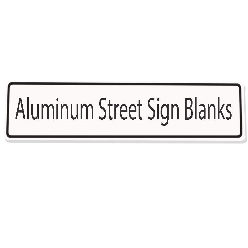 White Aluminum Street Sign Blank