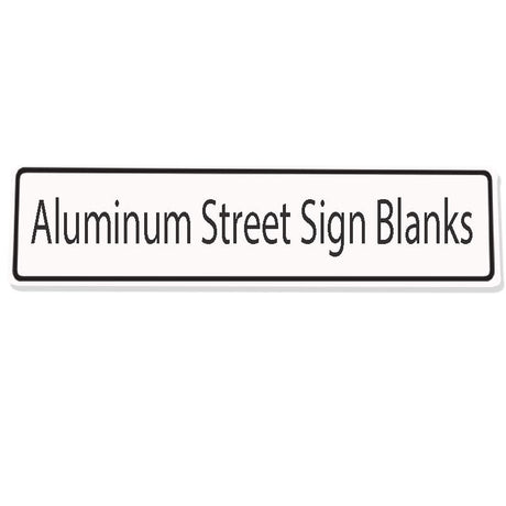 White Aluminum Street Sign Blank