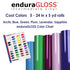 EnduraGLOSS Adhesive Vinyl - 5 Cool Colors Vinyl Kit - 24 in x 5 yds