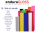 EnduraGLOSS Adhesive Vinyl - 12 Color Deluxe Kit - 24 in x 5 yds
