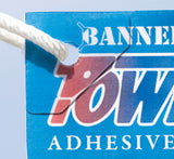 PowerTabs by Banner Ups - Adhesive Grommet Tabs - Mini - Clear - 100 pack