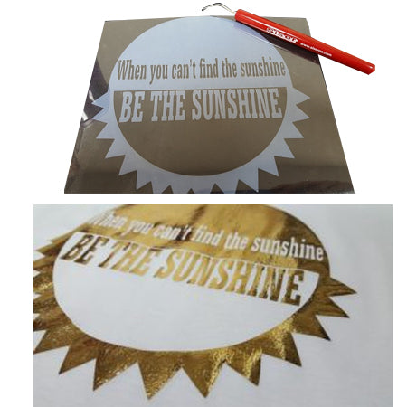 Siser EasyWeed Adhesive - All Purpose Heat Transfer Adhesive with Foil applied on top
