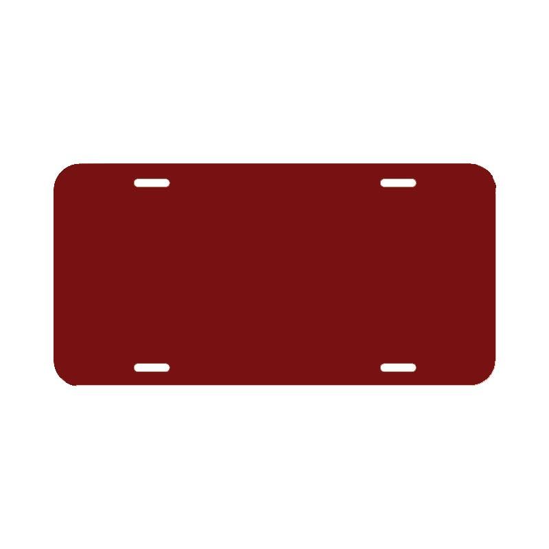 Blank Plastic License Plates - 6 in x 12 in