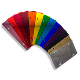 Mirrored Acrylic License Plate Blanks - 6 in x 12 in - 14 Colors