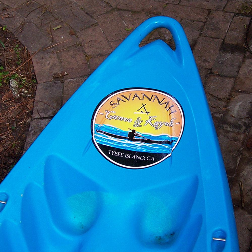 OraJet 3951HT Printable Vinyl Sample on Canoe