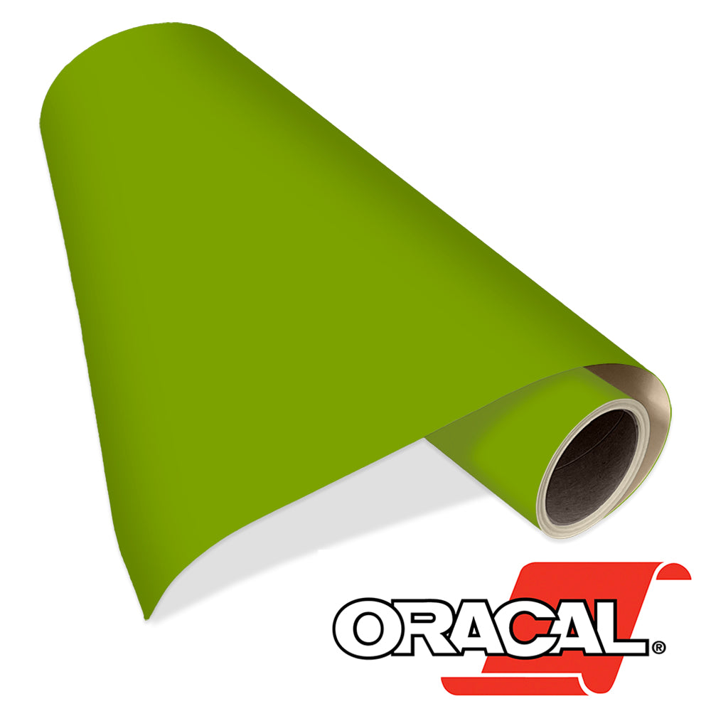 Oracal 641 – Matte Lime Tree Green– 15 in x 50 yds Punched