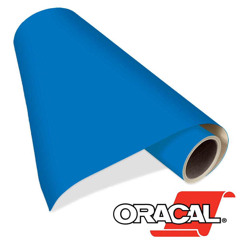 Oracal 641 Sky Blue Gloss – 15 in x 50 yds - Punched