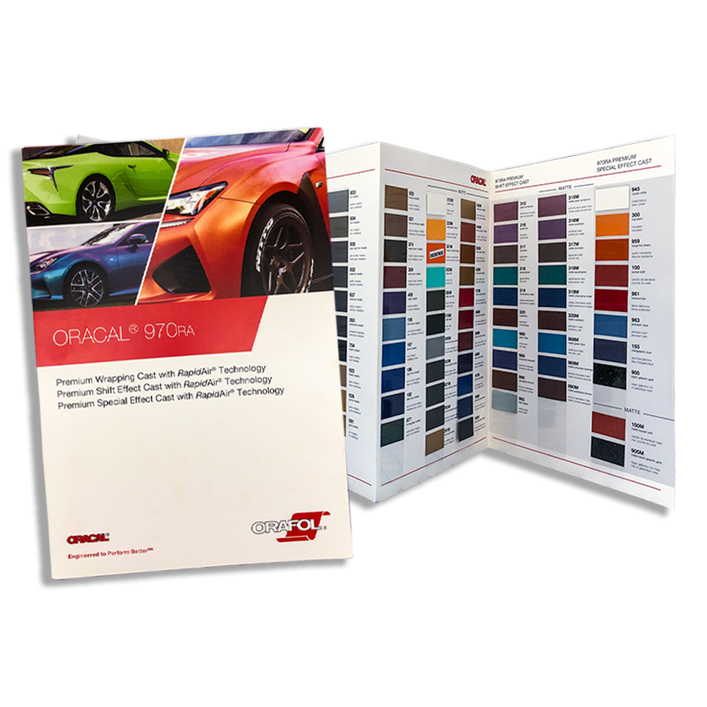 Oracal 970RA Premium Wrapping Vinyl Color Chart