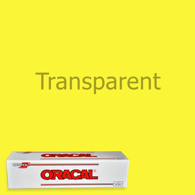 Oracal 8300 Transparent Vinyl - 15 in x 50 yds - Punched