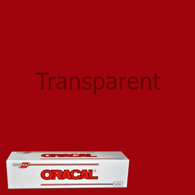 Oracal 8300 Transparent Vinyl - 15 in x 10 yds - Punched