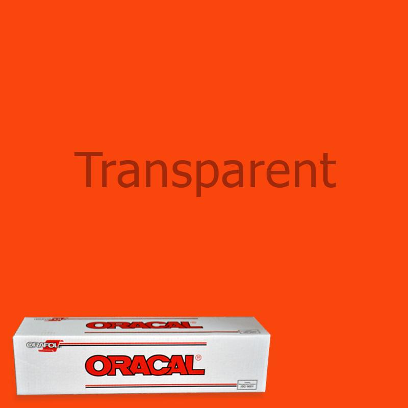 Oracal 8300 Transparent Vinyl - 15 in x 50 yds - Punched