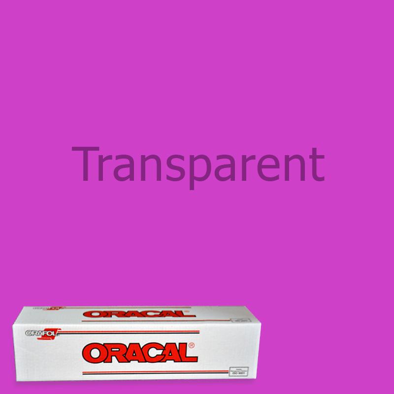 Oracal 8300 Transparent Vinyl - 15 in x 10 yds - Punched