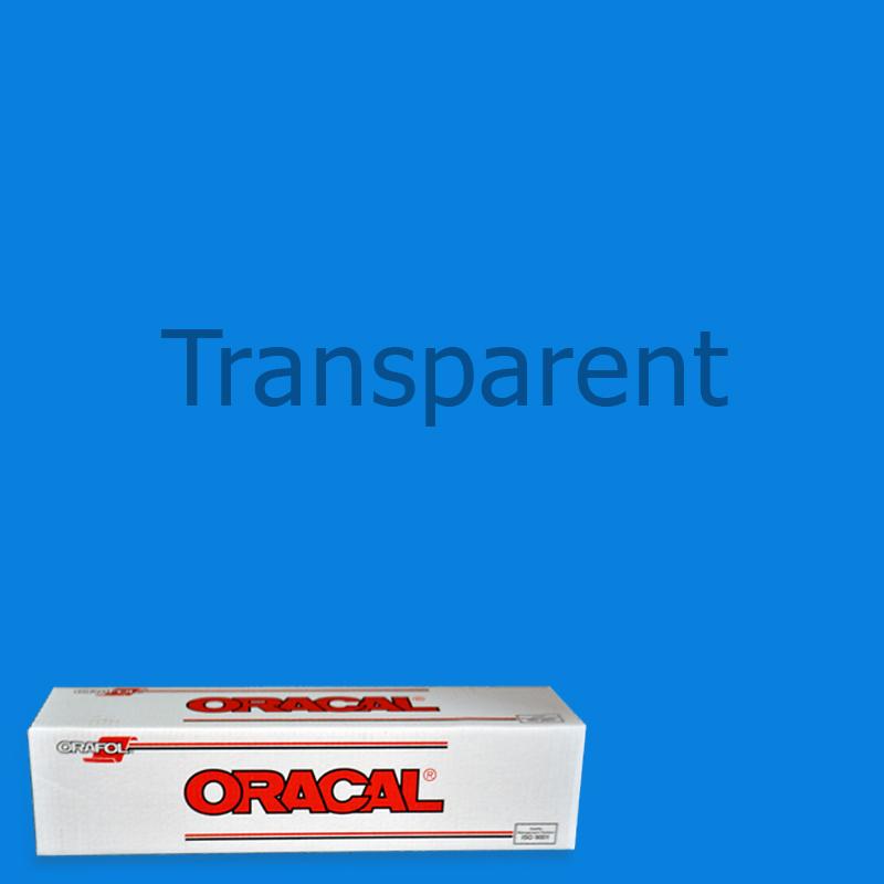 Oracal 8300 Transparent Vinyl - 15 in x 10 yds - Punched