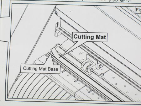 Cutting Protection Strip -  Vinyl Express QE6000 & Graphtec CE6000 Manual Close Up