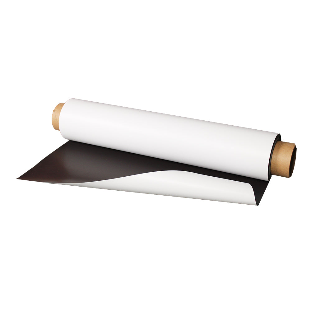 White Vinyl Magnetic Sheeting - By the Foot