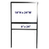 Real Estate Sign Frames with Single Rider - 18 in x 24 in- Set of 5