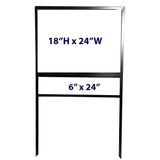 Real Estate Sign Frames with Single Rider - 18 in x 24 in- Set of 5