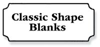 Aluminum Sign Blank for Scroll Bracket - 12 in x 22 in