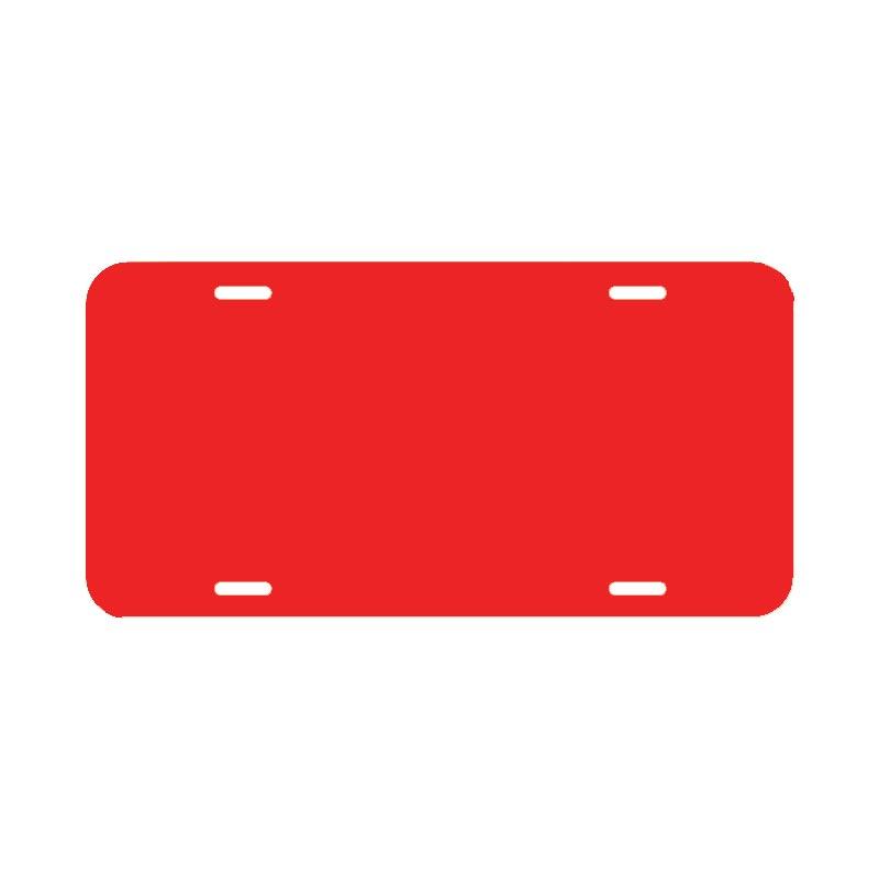 Blank Plastic License Plates - 6 in x 12 in