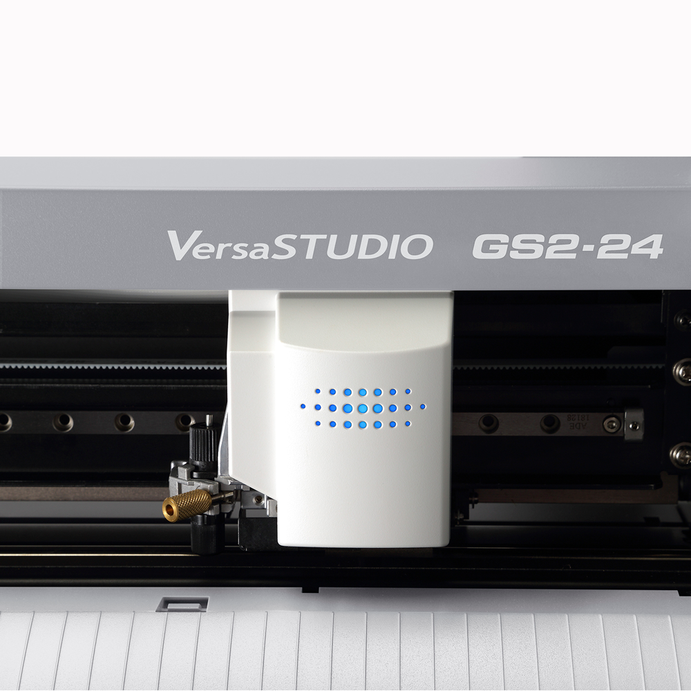 Roland VersaSTUDIO GS2-24 Vinyl Cutter & Stand Close Up of Head