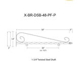 48 inch Deluxe Scroll Bracket