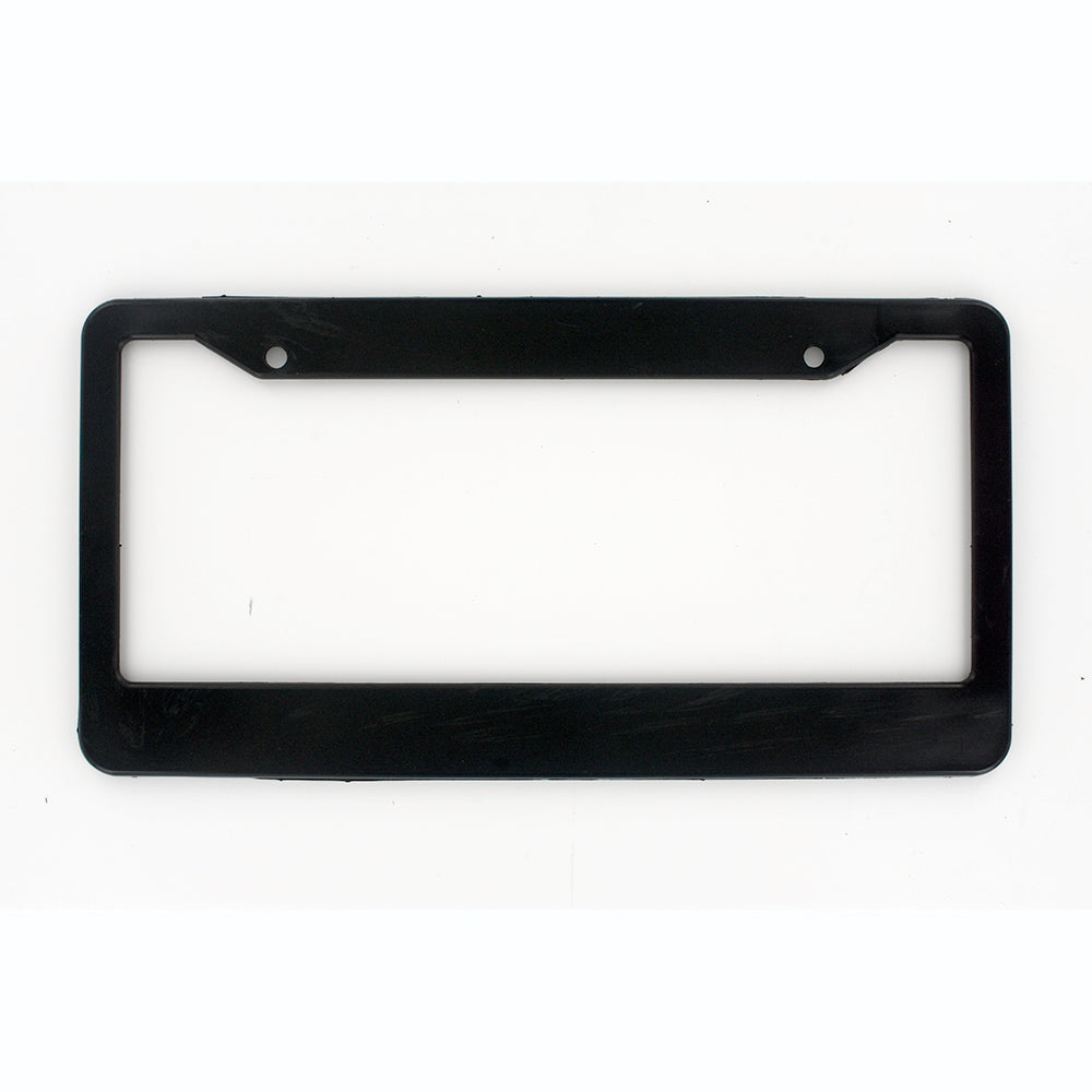 Black Plastic License Plate Holder - California Style