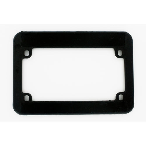 Black Plastic Motorcycle License Plate Holder - 7 in x 5 3/8 in