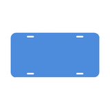 Blank Plastic License Plates - 6 in x 12 in