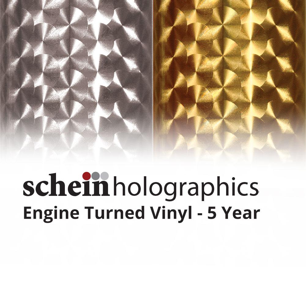 Engine Turned Holographic Vinyl by Schein Holographics