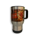 HTX Sublimation Blank - Stainless Steel 14oz Travel Mug - Satin Silver
