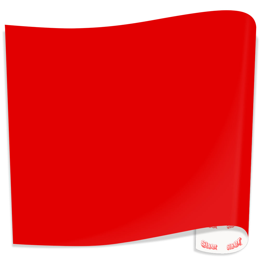 Siser EasyWeed HTV - 12 in x 36 in Sheets - Bright Red