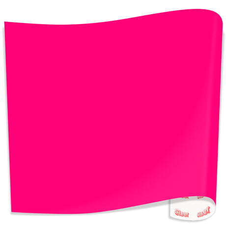 Siser EasyWeed Fluorescent HTV - 15 in x 15 ft - Fluorescent Raspberry