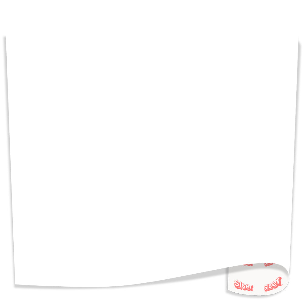 Siser EasyWeed Heat Transfer Vinyl (HTV) - White - 15 in x 12 inch Sheet