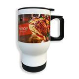 HTX Sublimation Blank - Stainless Steel 14oz Travel Mug - Gloss White
