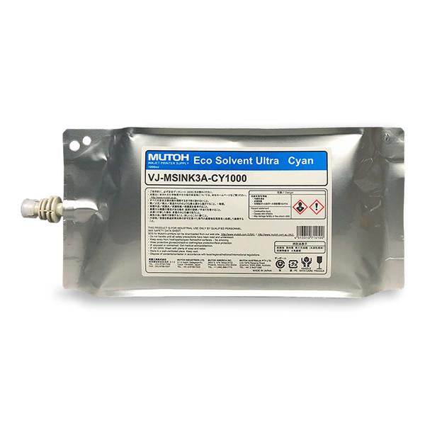 MUTOH'S ECO-SOLVENT MSINK 3A INKS - 1000ml Bag