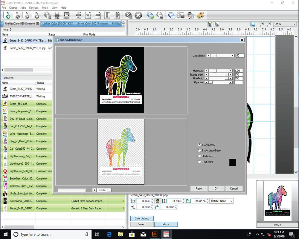 iCOLOR TransferRIP Software and Dongle for Windows